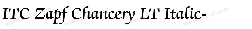 ITC Zapf Chancery LT Italic字体转换